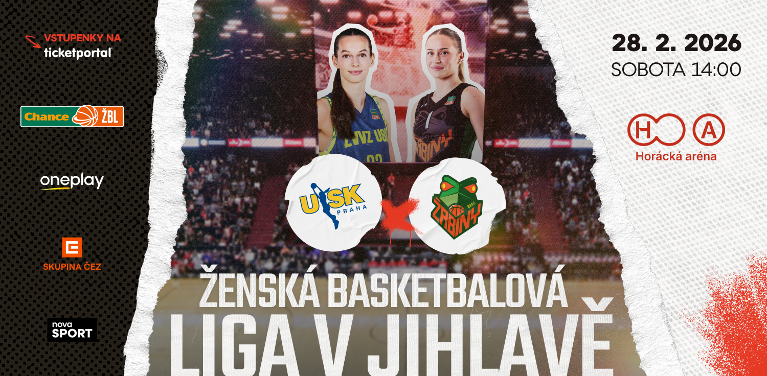 ZVVZ USK Praha x Žabiny Brno – speciální utkání nadstavby ženské basketbalové ligy